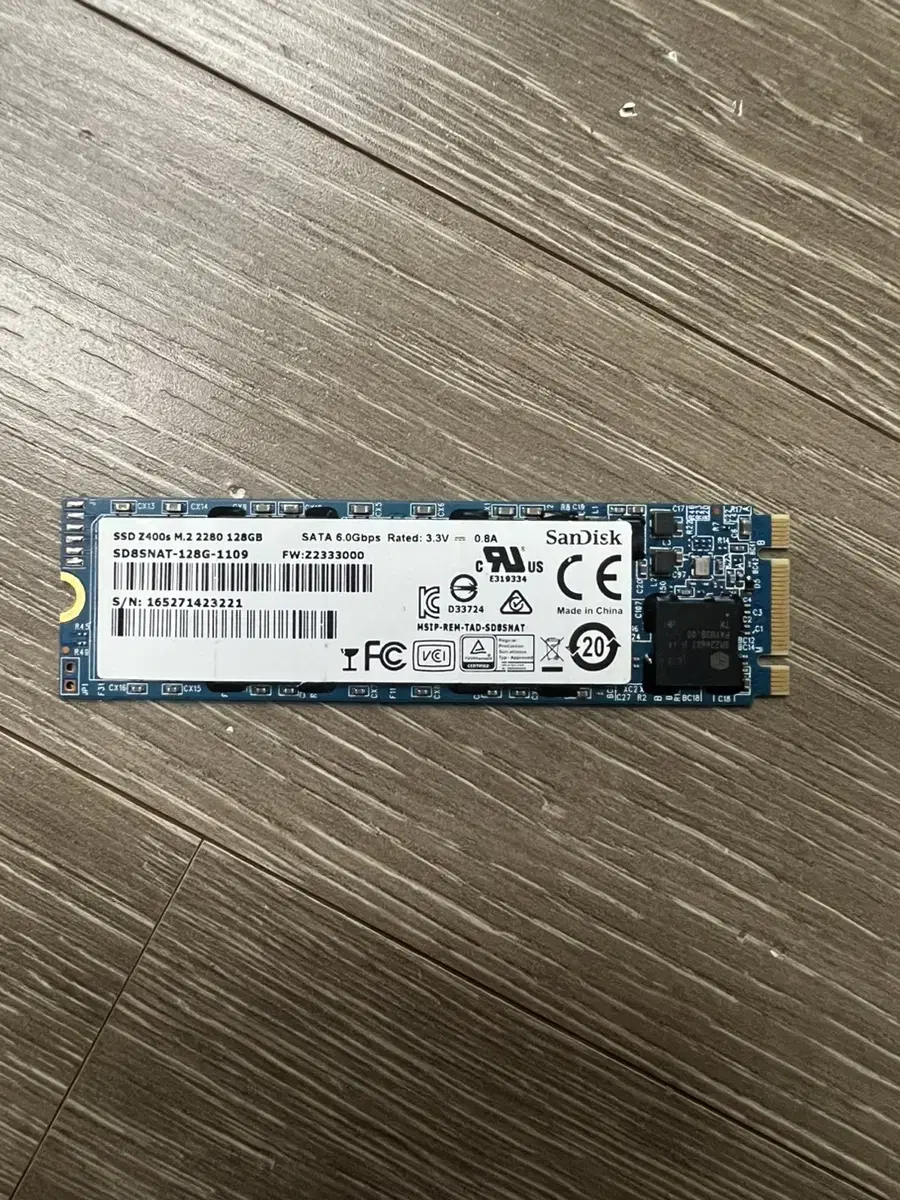 샌디스크 m.2 sata ssd 128g 미사용품